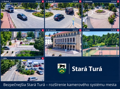Bezpečnejšia Stará Turá - rozšírenie kamerového systému
